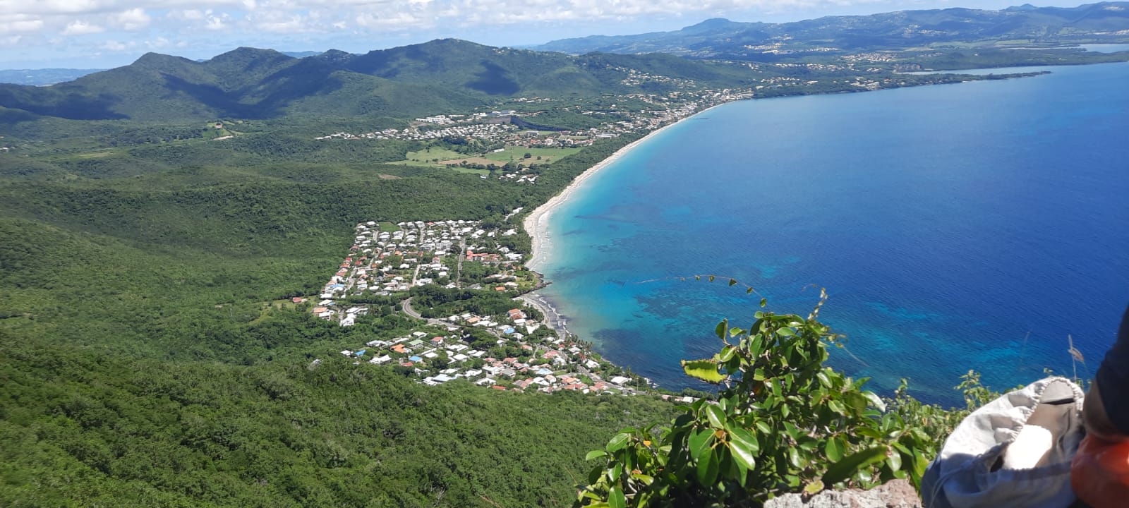 Vue panoramique sur la baie du Diamant