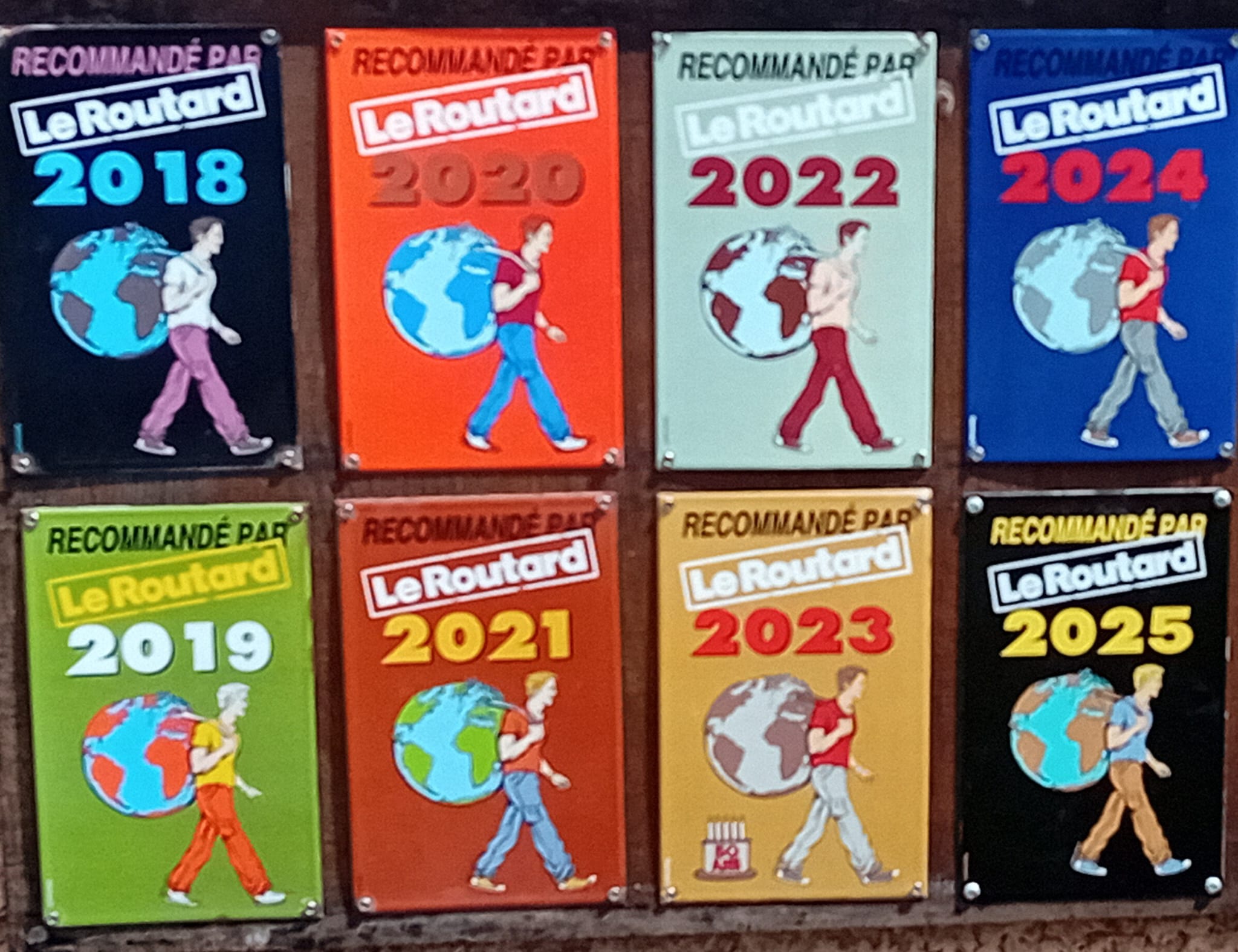 Plaques Recommandé par Le Routard de 2018 à 2025